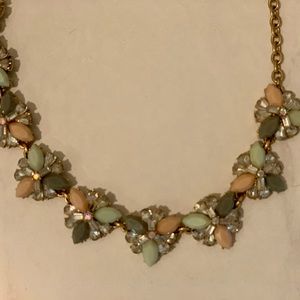 Aqua and Peach Statement Necklace!